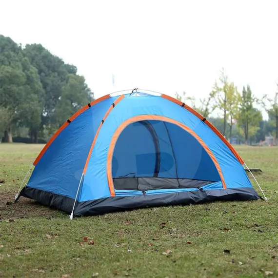 Cort pop-up camping 3–4 persoane montat în aer liber