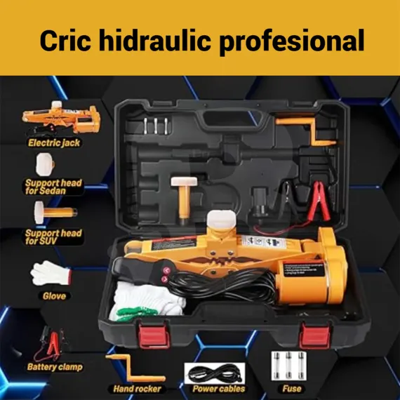 Accesorii incluse cric electric auto 12V