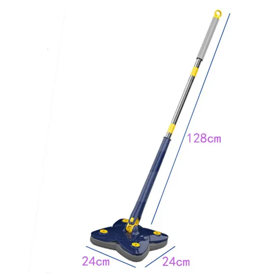 Dimensiuni mop de curățare cu tijă telescopică 134x24 cm