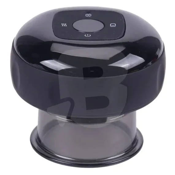 Dispozitiv de masaj cu ventuze Smart Cupping cu vacuum și încălzire, afișaj LED