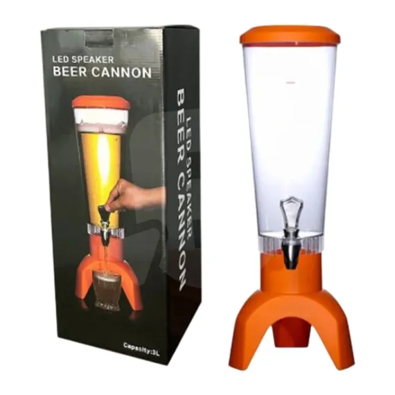 Dozator bere 3 litri cu LED RGB și boxă Bluetooth