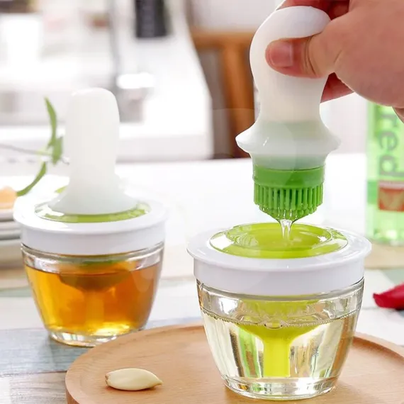 Dozator de ulei cu pensulă din silicon alimentar