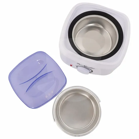 Încălzitor ceară Pro Wax 200 cu recipient metalic detașabil și capac transparent pentru topire uniformă