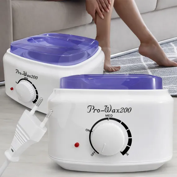Încălzitor de ceară Pro Wax 200 utilizat pentru epilare corporală acasă sau salon