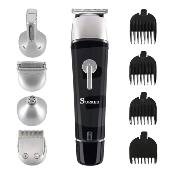 Kit de tuns și îngrijire 5 în 1 SURKER cu accesorii multiple