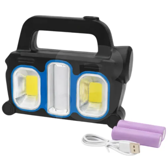 Lampă solară de lucru Hurry Bolt HB-6168 cu LED, USB și funcție Power Bank