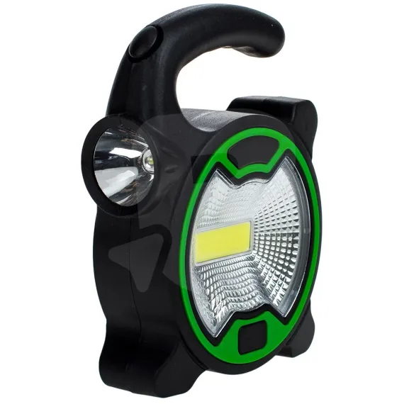Lanternă reîncărcabilă COB Work Light cu panou solar și USB