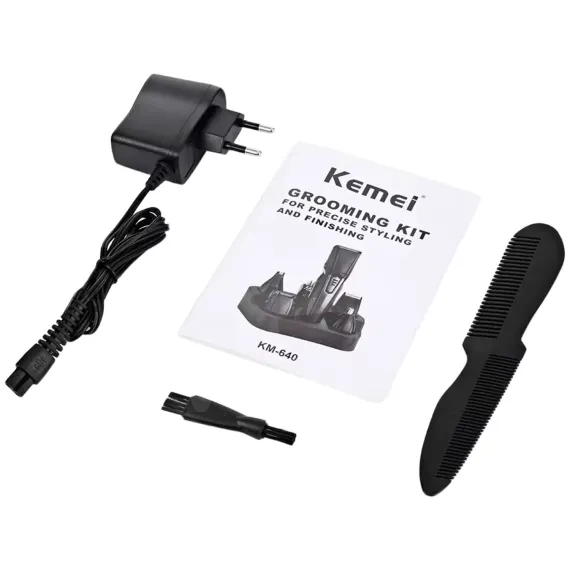 Ambalaj KEMEI Super Grooming Kit 8 in 1 model KM-640