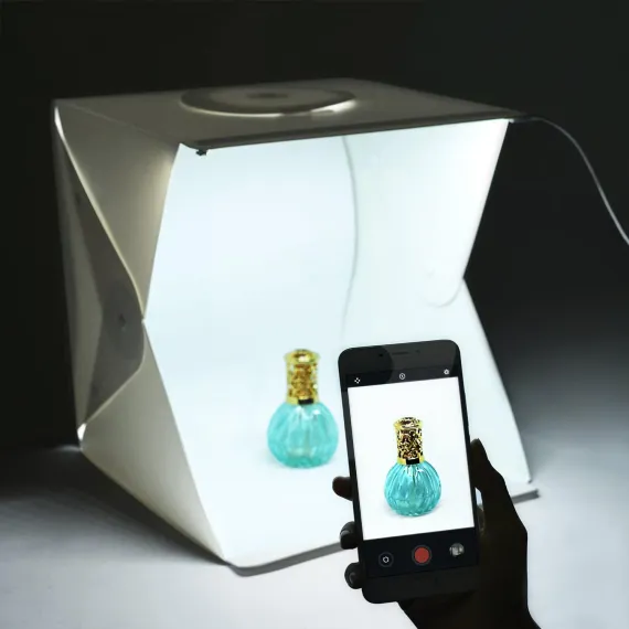 Mini Studio Foto cu LED Light Room Portabil Alb pentru fotografie produs