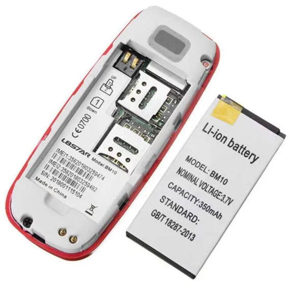 Mini telefon BM10 interior cu Dual SIM și baterie Li-ion 350mAh