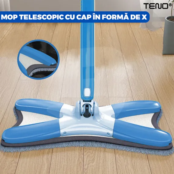 Lavetă din microfibră ultra-absorbantă pentru mop cu cap în formă de X