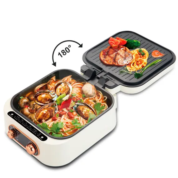 Aparat electric 3 în 1 hot pot și grill pentru carne legume și preparate asiatice