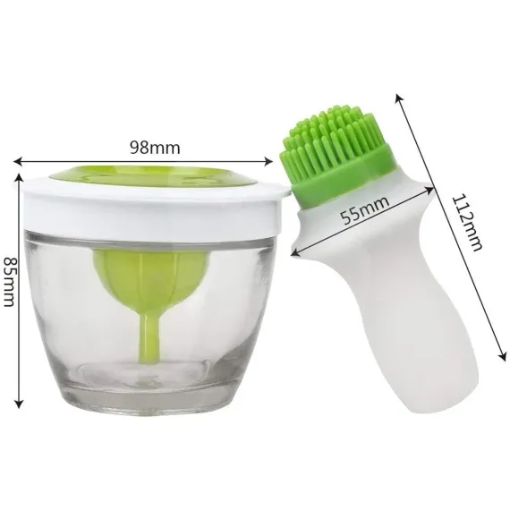 Dozator de ulei cu pensulă din silicon alimentar