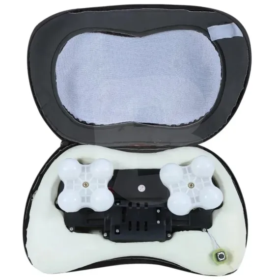 Pernă electrică masaj cervical – mecanism intern cu bile Shiatsu