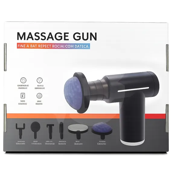 Pistol de masaj muscular cu compresie calda si rece in ambalaj original