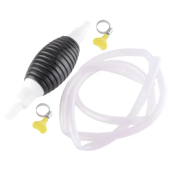 Pompă manuală pentru combustibil cu furtun 3 m, PVC, set complet