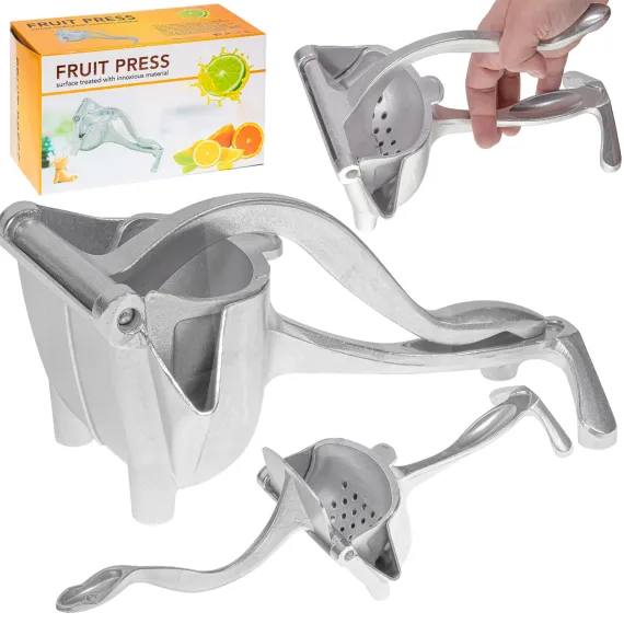 Storcător manual pentru citrice din aluminiu, rezistent și eficient