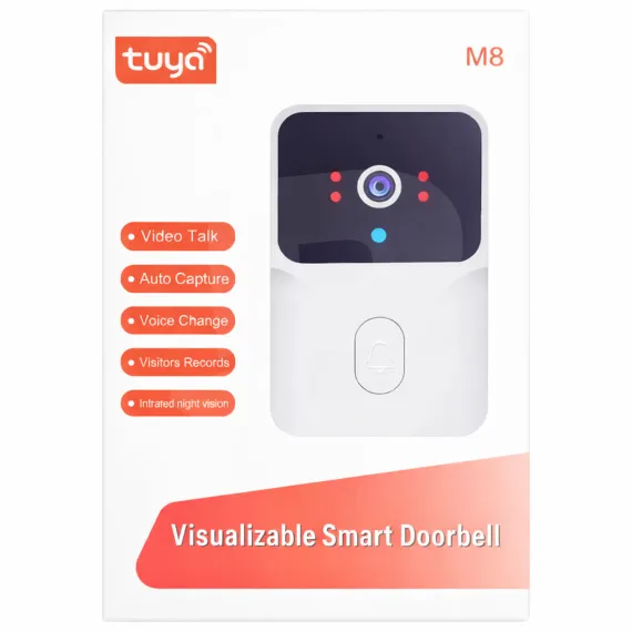 Set complet sonerie video Wi-Fi Tuya M8 cu receptor
