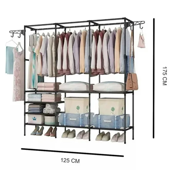 Suport haine stander metalic cu dimensiuni 175 cm înălțime