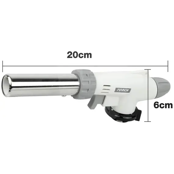 Dimensiuni torță de gaz Master Torch WS-516C lungime 20 cm și înălțime 6 cm