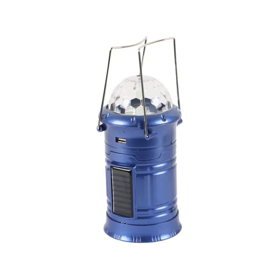 Lanternă camping reîncărcabilă XF-5802 cu panou solar, port USB și funcție felinar