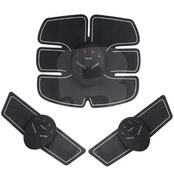 Aparat Smart Fitness EMS cu electrostimulare musculară pentru tonifiere corporală