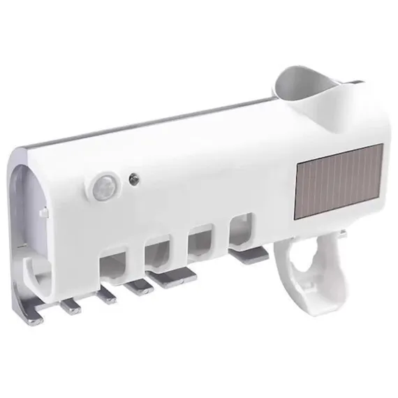 Organizator baie cu sterilizator UV pentru periuțe de dinți
