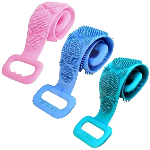 Detaliu perie silicon pentru exfoliere delicată a pielii
