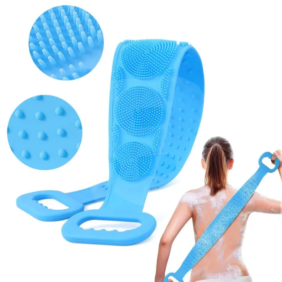 Mânere ergonomice perie silicon pentru spălare corporală