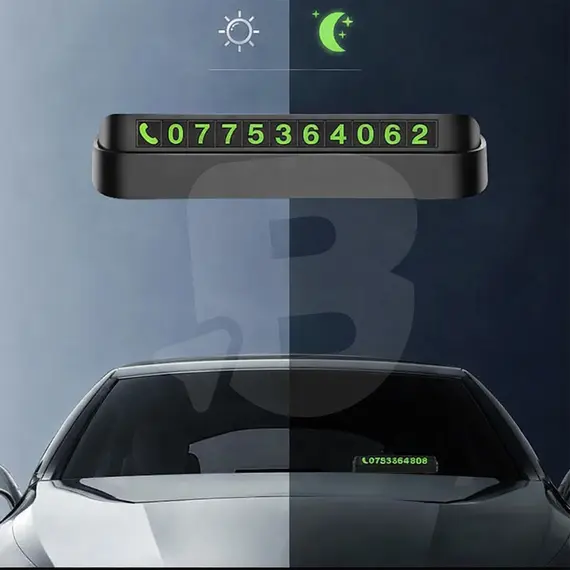 Placă telefon parcare auto montată pe bord