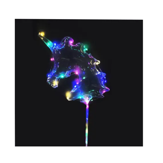 Set 50 Baloane Party LED multicolor, forma Unicorn 6511110043206 CON-40