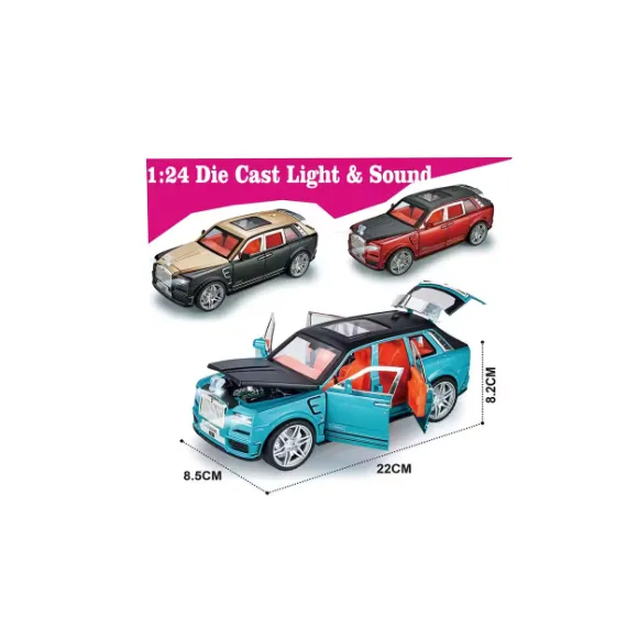 Mașină Metal Cullinan 1:24, turnată sub presiune, cu sunet și lumină 6511110052017 CON-312