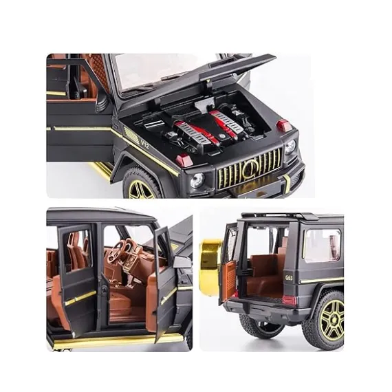 Mașină Metalica G63 1:24 muzicala si lumini 6511110051768 CON-293
