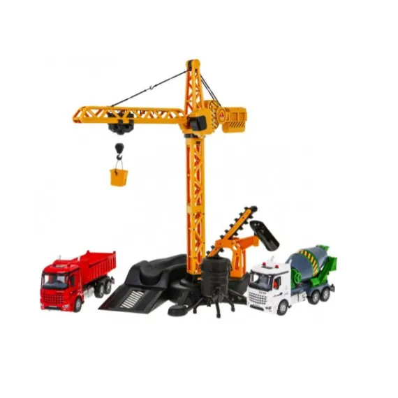 Set Șantier de construcții interactiv 3 în 1Macara Betonieră Dumper Telecomandă 6511110052468 CON-332
