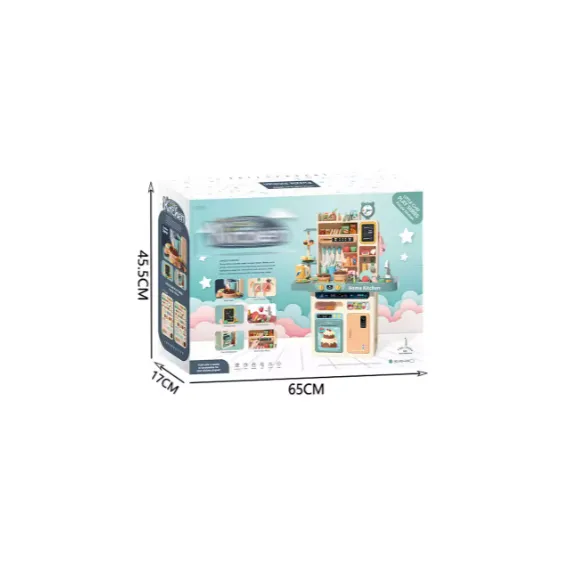Set de bucătărie 87 buc , Panou cu Butoane Multifuncționale, Lumină, Sunet, Funcții de Abur Real și Accesorii care Își Schimbă Culoarea Incluse 6511110053076 CON-316