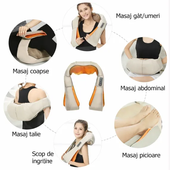 Aparat masaj multifuncțional pentru spate și picioare