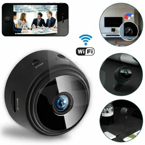 Mini cameră de supraveghere WiFi magnetică cu unghi larg 150 grade