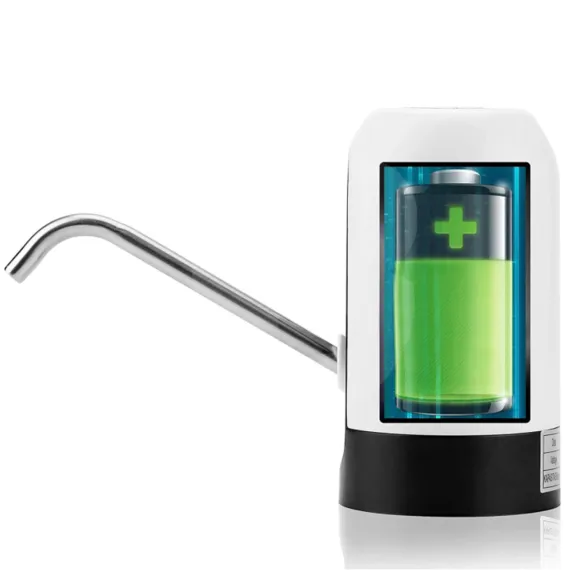 Dispenser electric de apă reîncărcabil USB design compact alb-negru