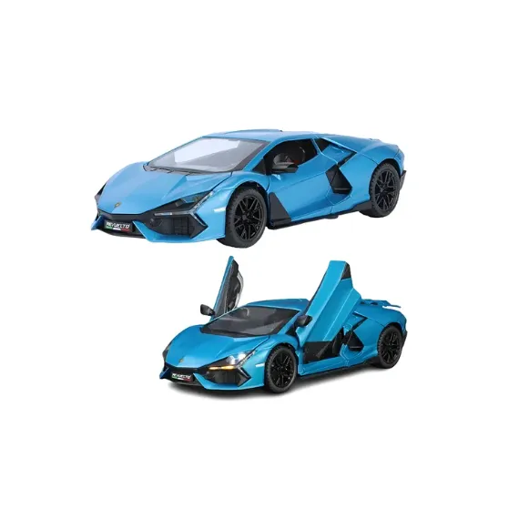 Machetă Lamborghini Revuelto 1:24 metal albastru cu uși rabatabile