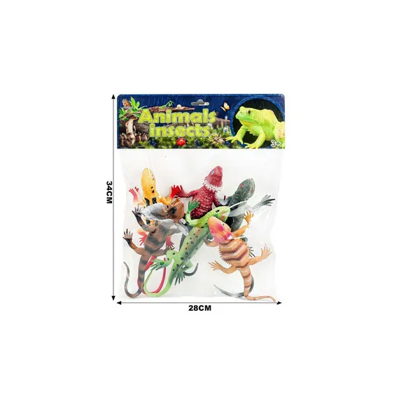 Set reptile din cauciuc ambalaj transparent