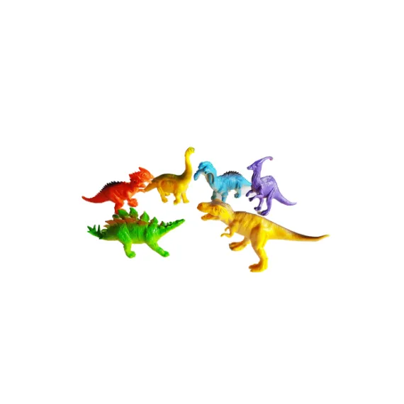 Set 6 dinozauri colorati Happy Animal World