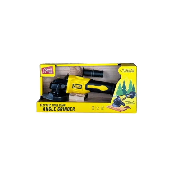 Polizor Unghiular Electric "Power Workshop", cu Sunete Realiste, Lumini și Disc de Simulare Rotativ
