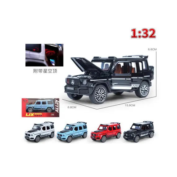 Mașină metalică G Brabus 4x4 scara 1:32 prezentare ambalaj