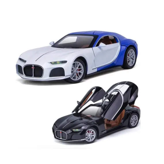Machetă Metalică de Lux Model Atlantic, Scara 1:24, Portiere și Capotă Mobile, Design Elegant, Lungime 20 cm