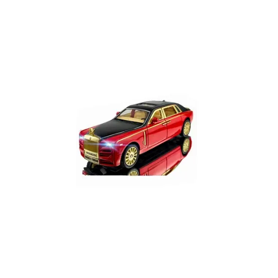 Macheta Metalica Rolls-Royce Phantom scara 1:24, Die-Cast cu 6 deschideri, sunet si lumini