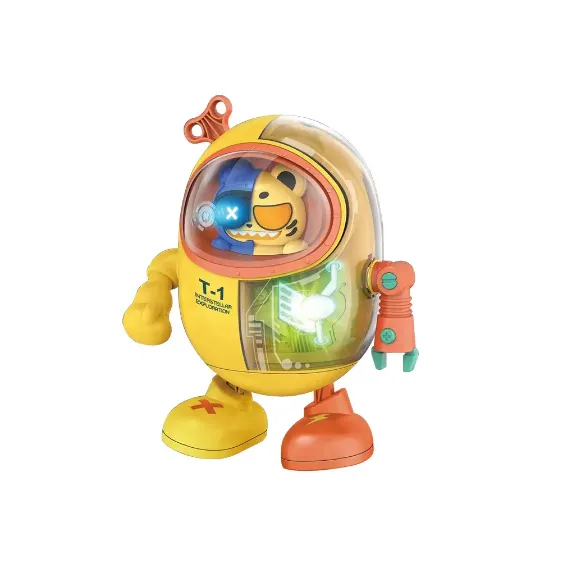 Robot Interactiv Pisică Inteligentă, Funcție de Dans și Cântat, Lumini LED Multicolore, Mișcare Omnidirecțională, Înălțime 19 cm, Multicolor