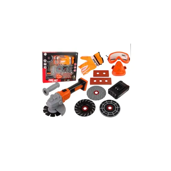 Set Scule Cu Polizor Unghiular Electric și Echipament de Siguranță