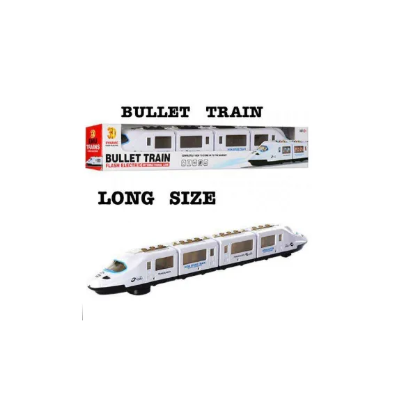 Tren electric jucărie Bullet Train Flash Electric cu lumini LED