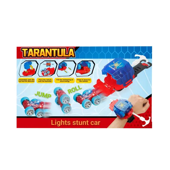 Ceas de Mână cu Mașină Detașabilă "Tarantula", Design SF, Lumini LED și Efecte Interactive