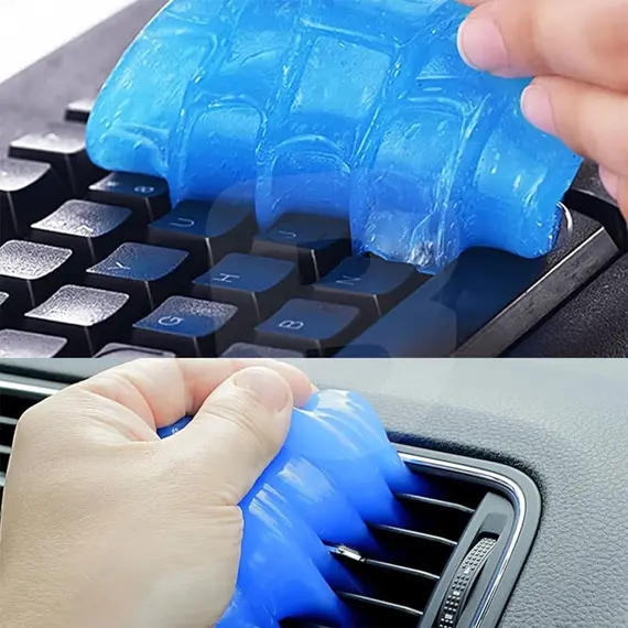 Magic Cleaner Gel utilizare pe tastatură calculator